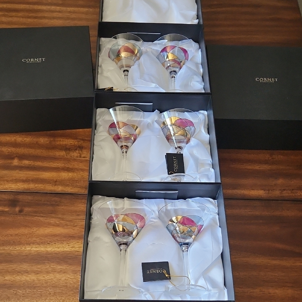 Cornet Barcelona Sagrada Setbof 6 Martini Glasses